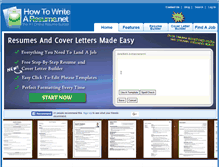 Tablet Screenshot of howtowritearesume.net